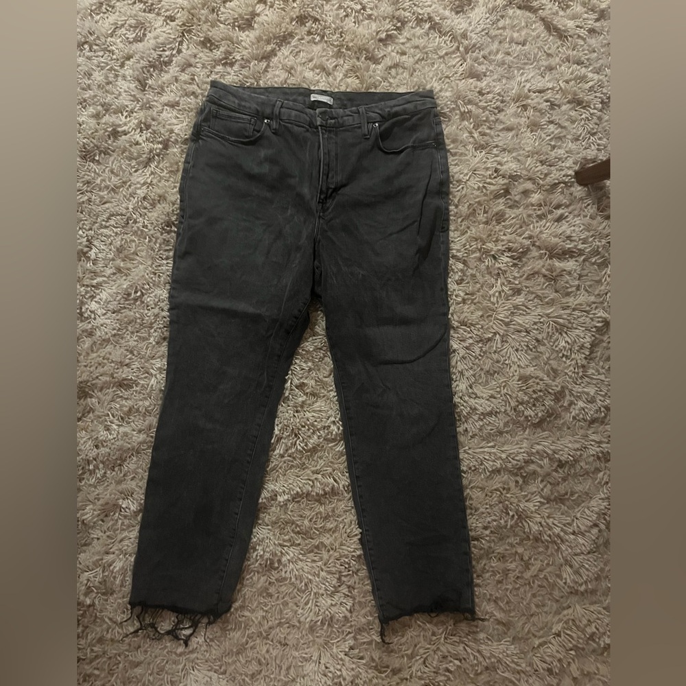 Good American Charcoal Denim Jeans